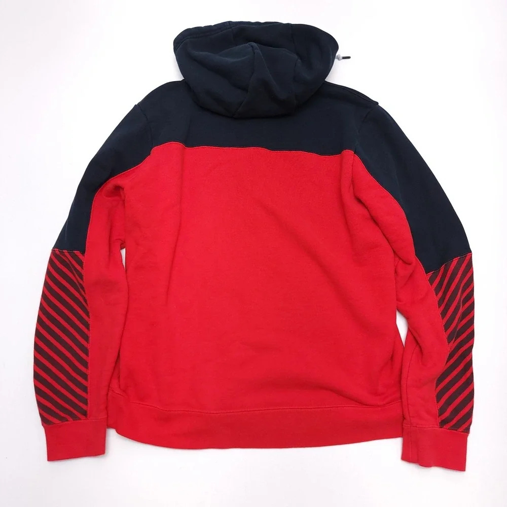 Vintage Nike Air Red Tag Men's Size Large Zip Up Black Hoodie Jacket Y2K READ‎